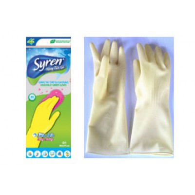 CN-Găng tay cao su gia dụng cao cấp hiệu Syren (kiểu hàn quốc)  size L